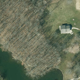 Muskego Beach Volleyball Court #6 — aerial view