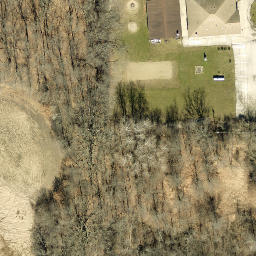 Franklin Beach Volleyball Court #4 — aerial view