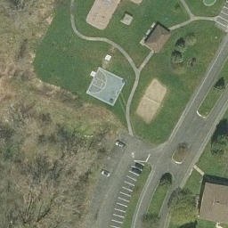 Town of Cheektowaga Beach Volleyball Court #1 — aerial view