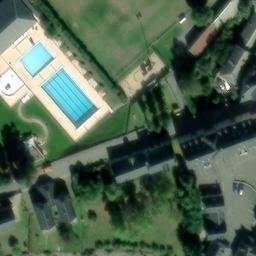 Sand Volleyball Court — aerial view