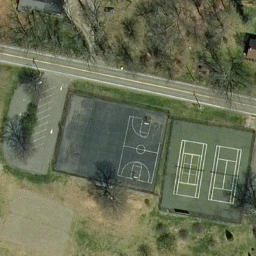 Locust Lane Volleyball Court — aerial view