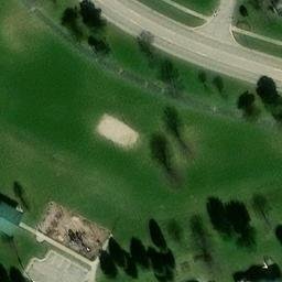 Hudsonville Beach Volleyball Court #1 — aerial view