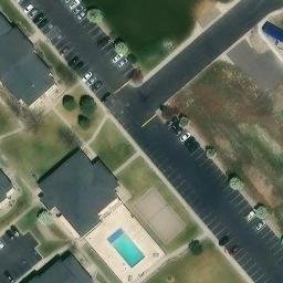 Pocatello Beach Volleyball Court #1 — aerial view