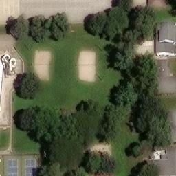 Belmond Beach Volleyball Court #1 — aerial view