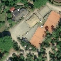 Sand Volleyball Court — aerial view
