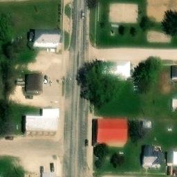 Wadena Beach Volleyball Court #1 — aerial view