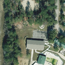 Caledonia Beach Volleyball Court #6 — aerial view