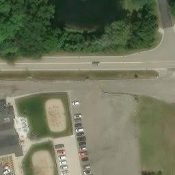 Oakland County Beach Volleyball Court #27 — aerial view