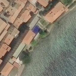 Sand Volleyball Court in Portoferraio, LI — aerial view