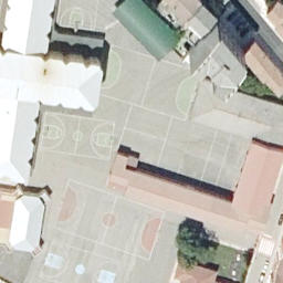 Volleyball Court — aerial view