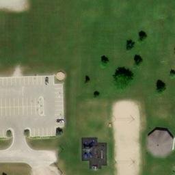 Fenton Beach Volleyball Court #4 — aerial view