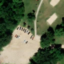 Fenton Beach Volleyball Court #1 — aerial view