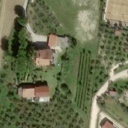 Sand Volleyball Court — aerial view