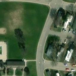 DeWitt Charter Township Beach Volleyball Court #5 — aerial view