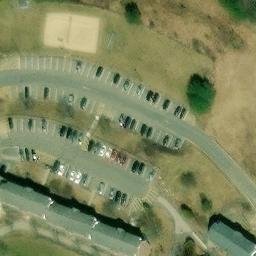 Rindge Beach Volleyball Court #3 — aerial view