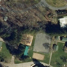 Town of Canandaigua Beach Volleyball Court — aerial view