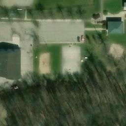 DeWitt Charter Township Beach Volleyball Court #3 — aerial view