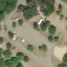 Sand Volleyball Court in Beechwood, MI — aerial view