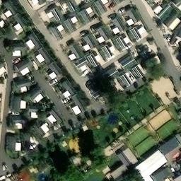 Volleyball Court near Le Barcarès — aerial view