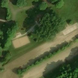 Oakland County Beach Volleyball Court #15 — aerial view