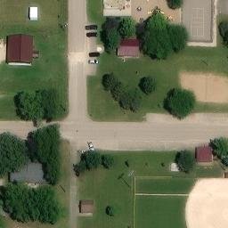 Clarksville Beach Volleyball Court — aerial view