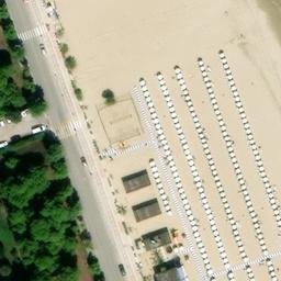 Sand Volleyball Court — aerial view