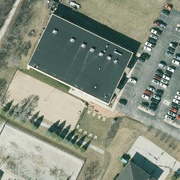 Waterford Beach Volleyball Court #2 — aerial view