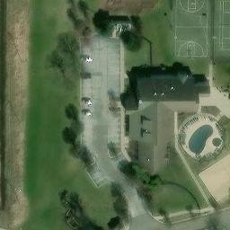 East Lansing Beach Volleyball Court #23 — aerial view