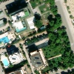 Sand Volleyball Court — aerial view