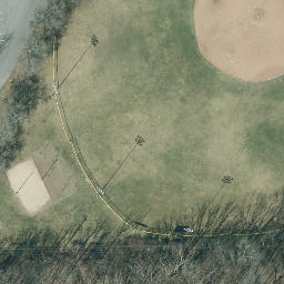 Waterford Beach Volleyball Court #1 — aerial view