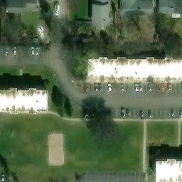 East Lansing Beach Volleyball Court #21 — aerial view