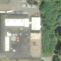 Port Orford Beach Volleyball Court — aerial view