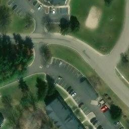 Delta Charter Township Beach Volleyball Court #2 — aerial view
