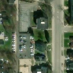 East Lansing Beach Volleyball Court #18 — aerial view