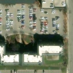 East Lansing Beach Volleyball Court #15 — aerial view