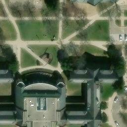 East Lansing Beach Volleyball Court #13 — aerial view