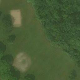 Sand Volleyball Court in Rochester, MI — aerial view