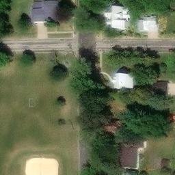 Sand Volleyball Court in Platteville, WI — aerial view