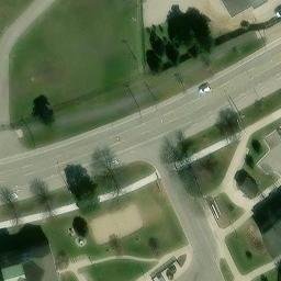 East Lansing Beach Volleyball Court #12 — aerial view