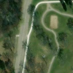 East Lansing Beach Volleyball Court #11 — aerial view