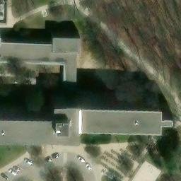 East Lansing Beach Volleyball Court #8 — aerial view