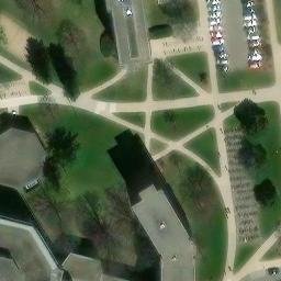 East Lansing Beach Volleyball Court #3 — aerial view
