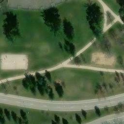 East Lansing Beach Volleyball Court #2 — aerial view