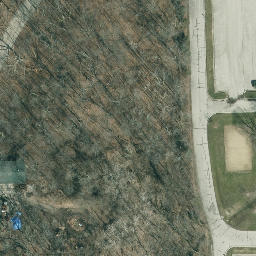 Eagle Lake Beach Volleyball Court — aerial view