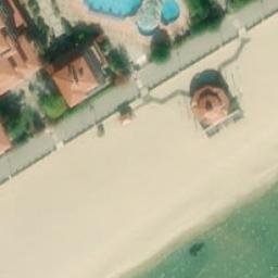 Sand Volleyball Court — aerial view