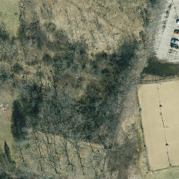 West Racine Beach Volleyball Court #2 — aerial view