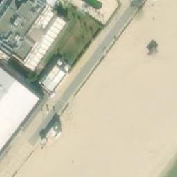 Sand Volleyball Court — aerial view
