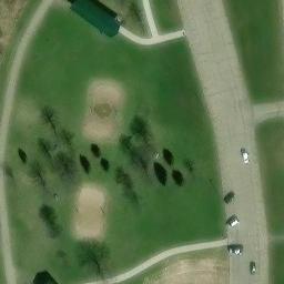 Lansing Beach Volleyball Court #4 — aerial view