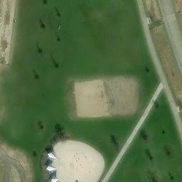 Lansing Beach Volleyball Court #2 — aerial view