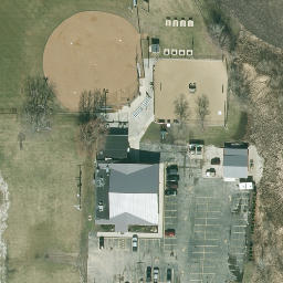 Town of Dover Beach Volleyball Court #1 — aerial view